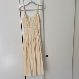 J. Crew Cream Midi Dress